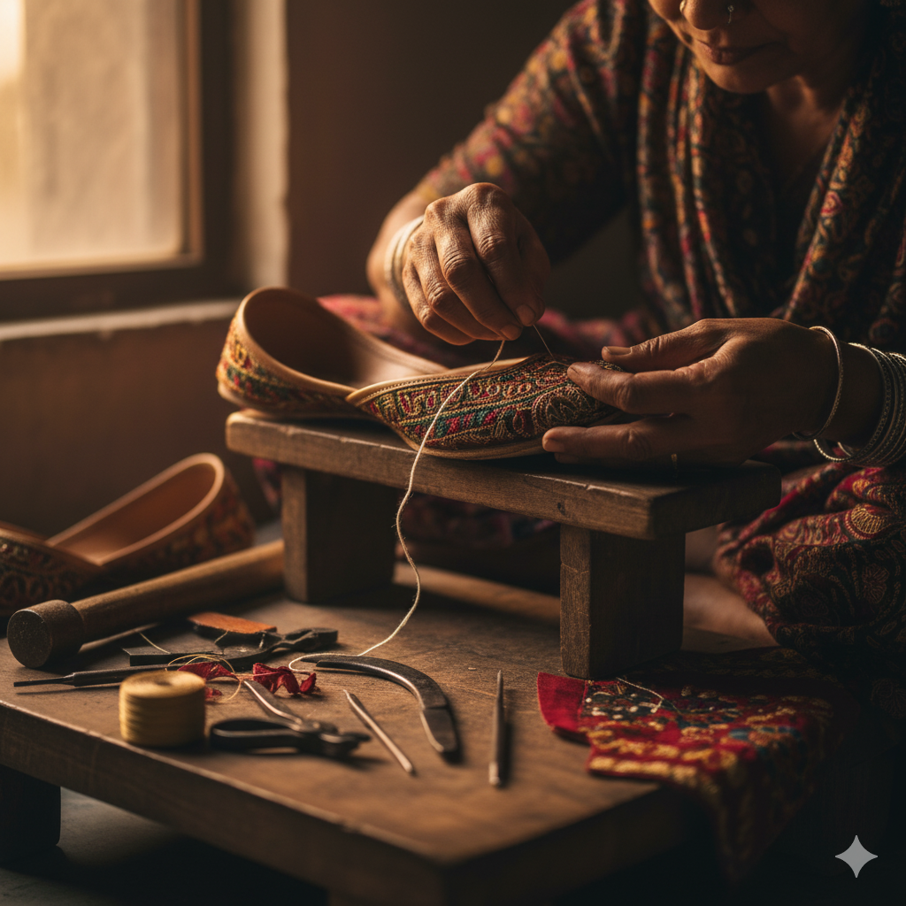 Artisan-Made Heritage Juttis: 9 Authentic Designs (Limited Stock!)