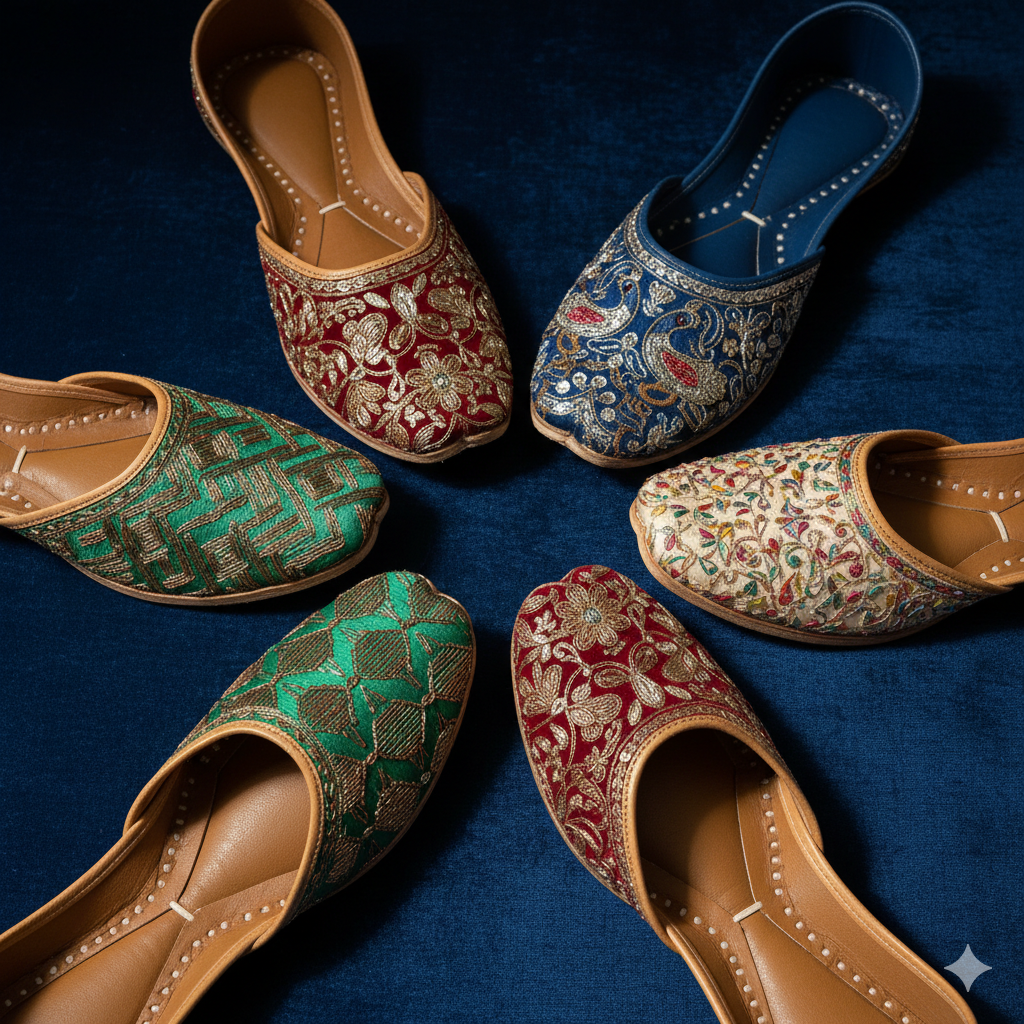 Artisan-Made Heritage Juttis: 9 Authentic Designs (Limited Stock!)
